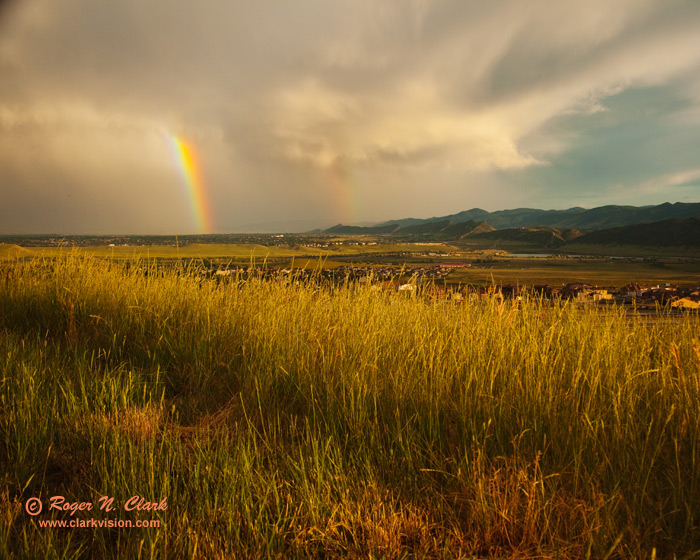 image sunset.rainbow.c06.26.2010.img_4208.b-700.jpg is Copyrighted by Roger N. Clark, www.clarkvision.com