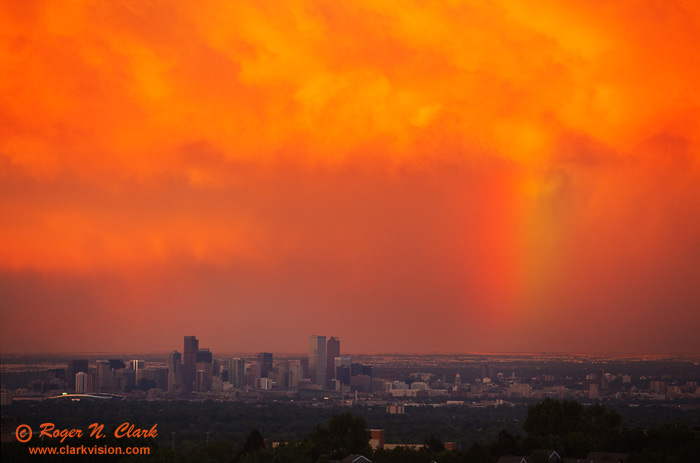 image sunset.rainbow.c06.26.2010.img_4237.b-700.jpg is Copyrighted by Roger N. Clark, www.clarkvision.com